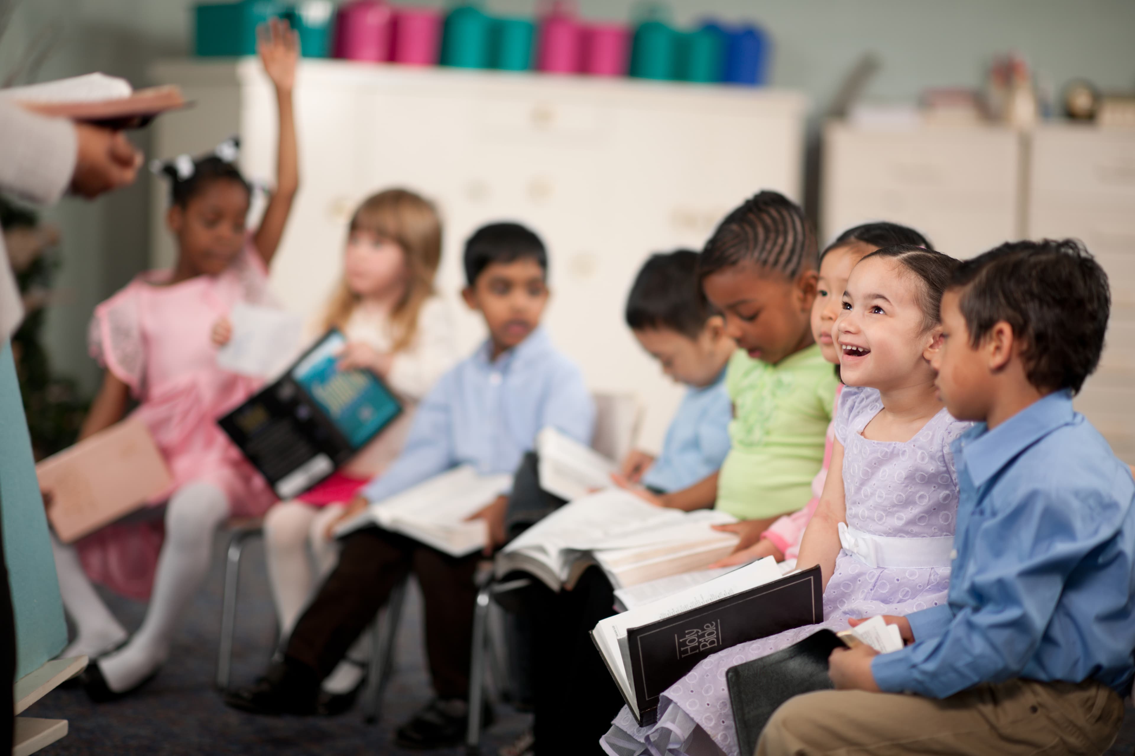 Children Reading the Holy Bible