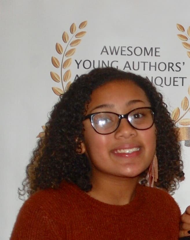 Award recipient at Awesome Young Authors Awards Gala