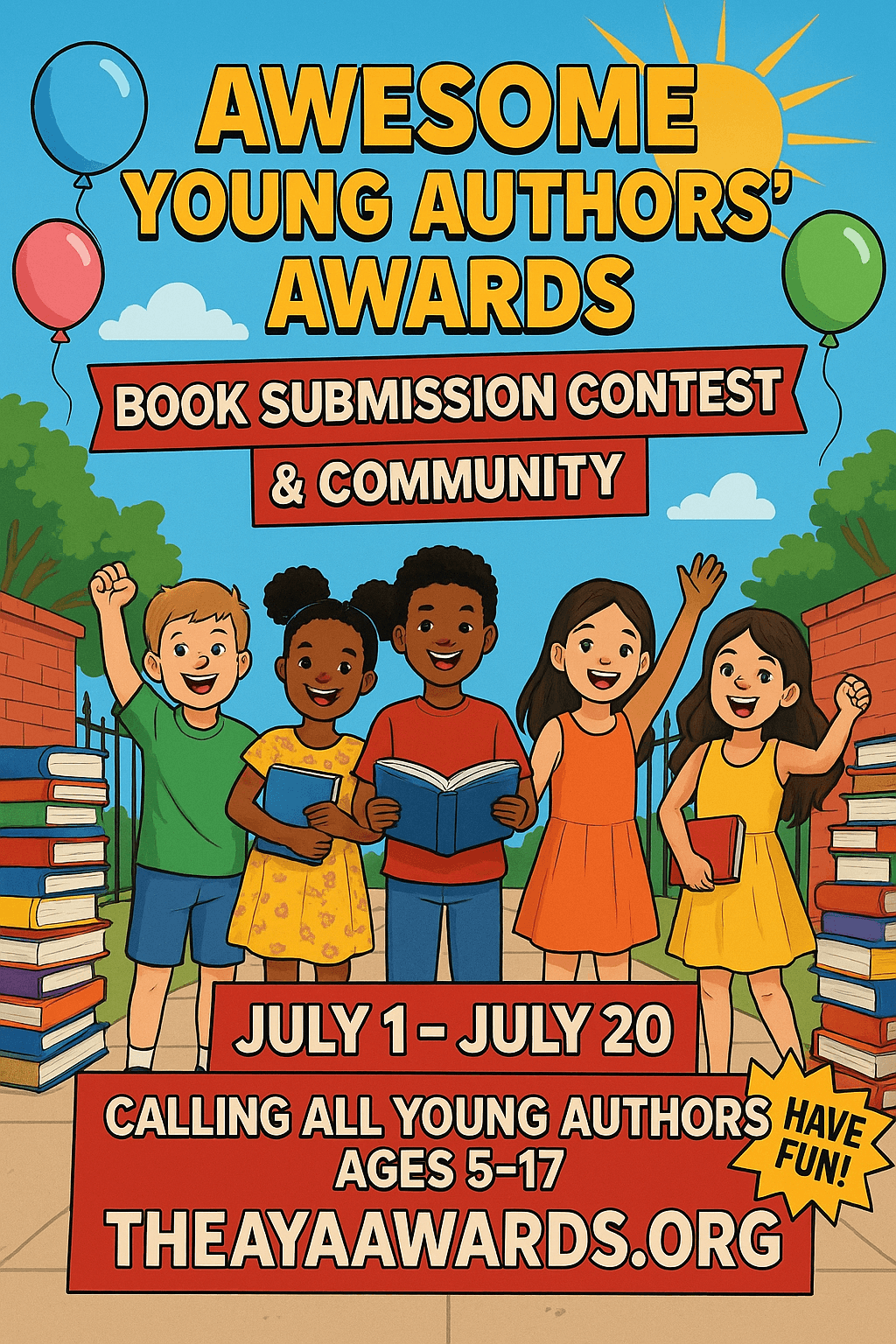 ⭐Calling All Young Authors! ⭐ Our Book Contest is Now Open through July 20, 2025!
