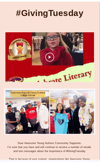 Support Greatness! #GivingTuesday
