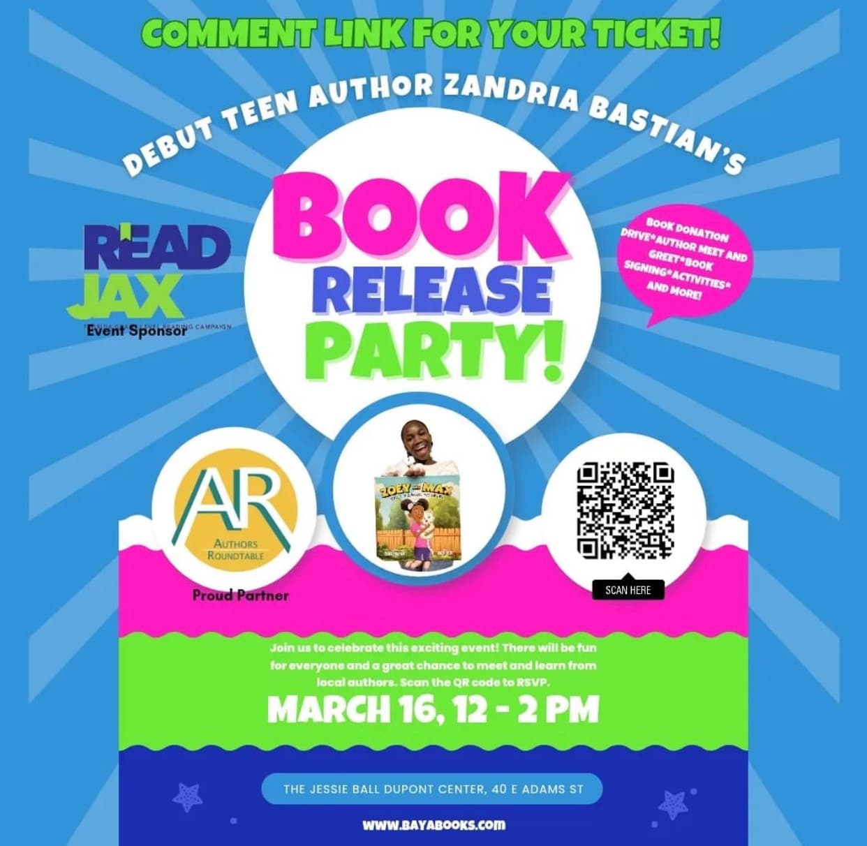 Awesome Teen Author, Zandia Bastian, Book Release Party!