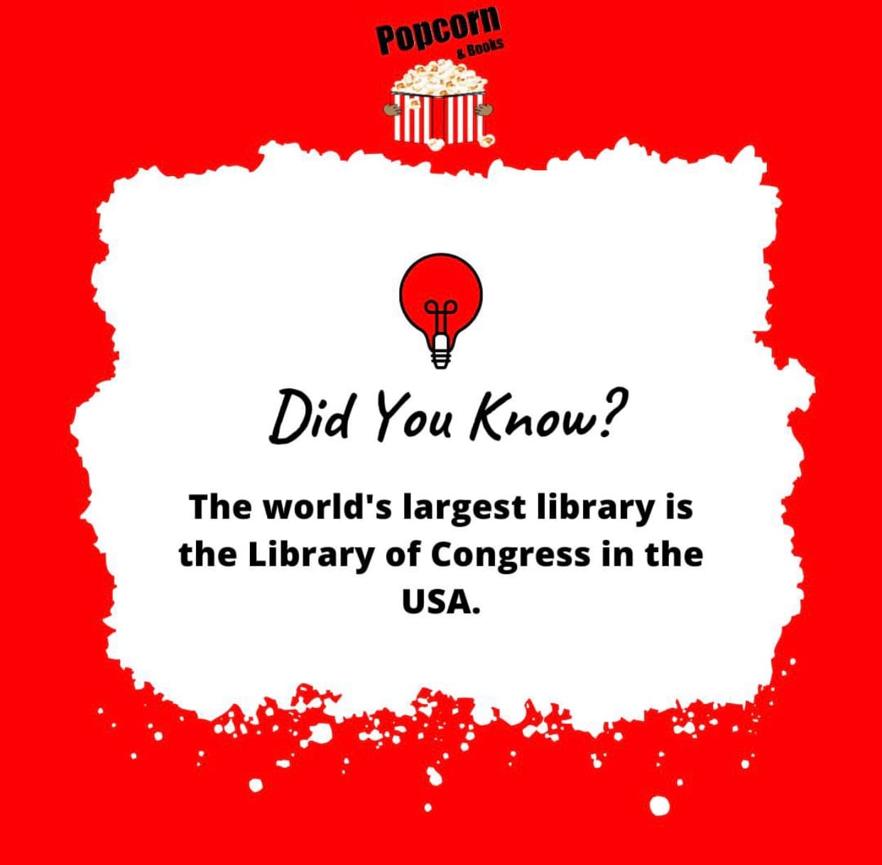 Popcorn and Books Fun Facts!