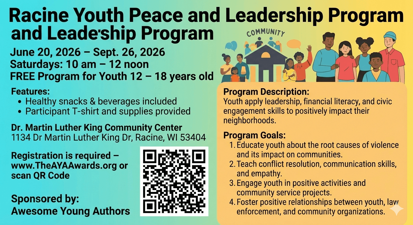 Racine Youth Peace and Leadership Program information